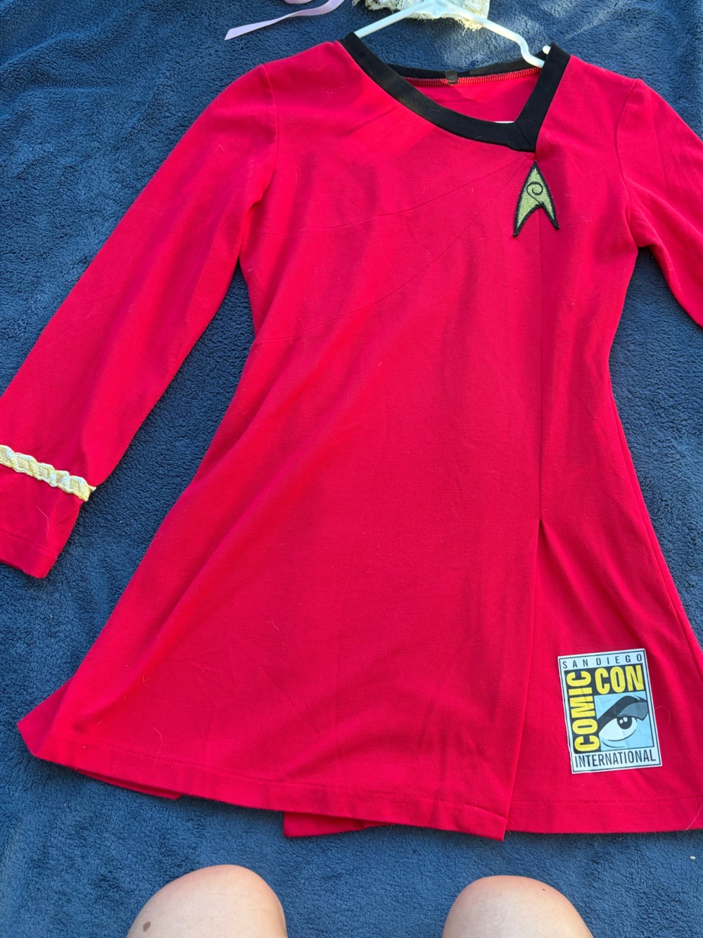 Star Trek Red Starfleet-Inspired Dress with Comic-Con Patch